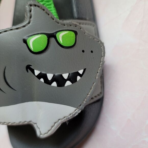 Baby Boy shark sandals open toe slingback summer - Picture 2 of 5